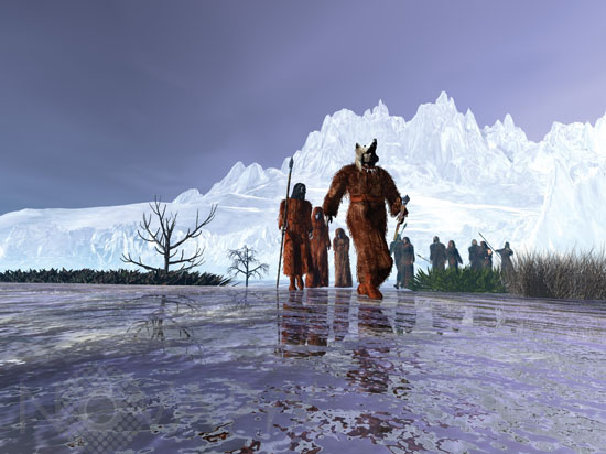 The Earth during ice age - Artist view