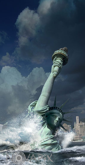 New-York inondée - Vue d'artiste