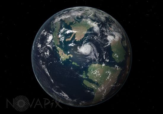 La Terre il y a 90 millions d'années - Vue d'artiste