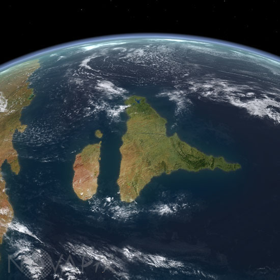 Late Cretaceous India - Artist view