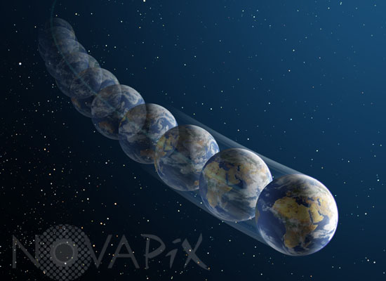 Mouvement de la Terre dans l'espace