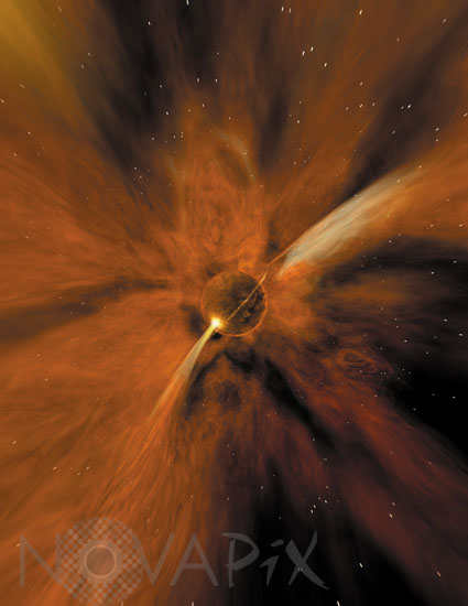 La formation de la Terre - Vue d'artiste
