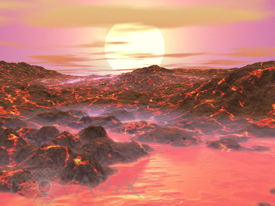 La fin de la Terre - Vue d'artiste