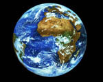 The earth seen by satellite Meteosat