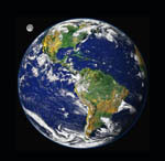 Full view of Earth seen by satellites