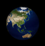 Terre par satellite - Asie et Australie