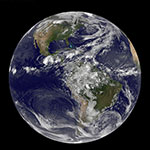 Terre vue par le satellite GOES-13