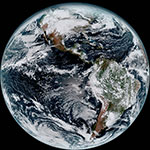 Terre vue par le satellite GOES-16