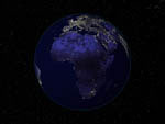 Terre de nuit. Europe et Afrique