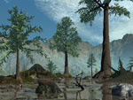 Les premiers arbres sur Terre - Vue d'artiste