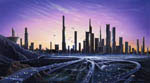 Ville du futur -Vue d'artiste