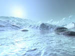 La Terre en période de glaciation - Vue d'artiste