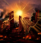 La Terre dévastée par une éruption solaire