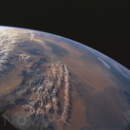 Grand Ergs, Algeria, seen from the space shuttle Discovery. 12/1999