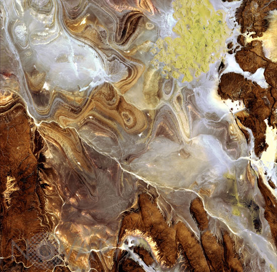 Algerian Sahara seen from space