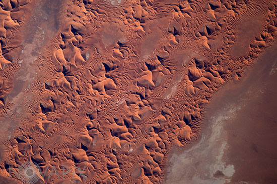 Algerian desert from ISS 02/2017