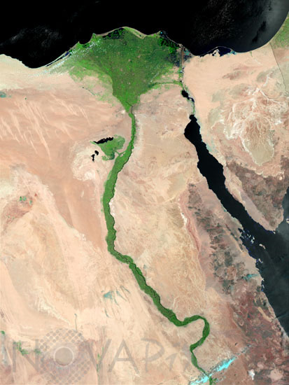 The Nile as seen from satellite 06/2002