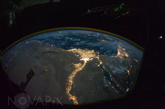 L'Egypte vue de nuit