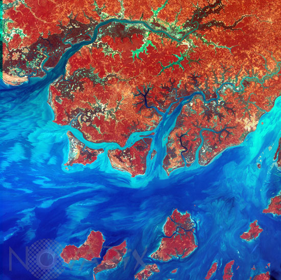 Guinée-Bissau vue par Landsat-7