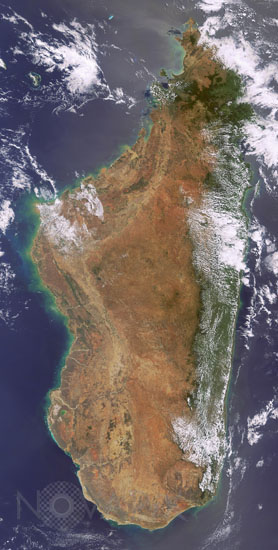 Madagascar seen from ENVISAT satellite