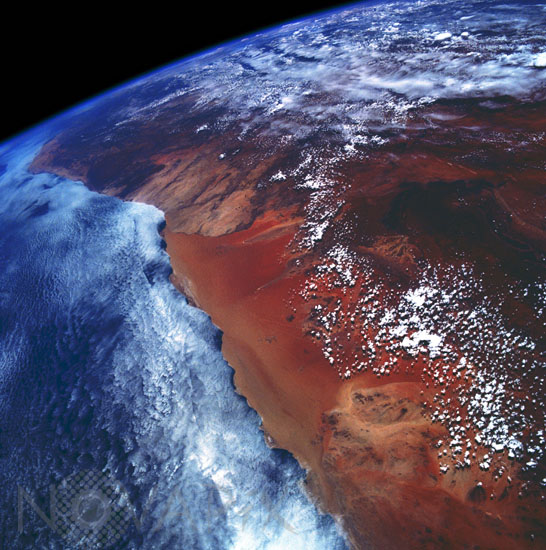 Namibie vue par la navette Columbia en 1990