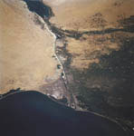 Le canal de Suez vu par la navette spatiale Columbia 07/1997