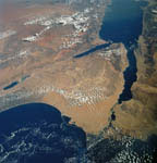 Péninsule du Sinaï vue par la navette Atlantis