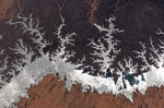 Lac Nasser -Egypte- vu de l'espace