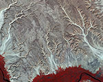 Le désert Arabique vu par satellite 01/2016