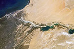 Le Canal de Suez vu de l'espace 06/2018