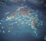 Archipel des Dahlak vu de l'espace