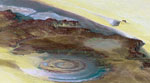 Structure de Richat -Mauritanie- vue par satellite