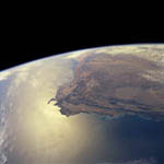 Pointe de l'Afrique du Sud vue depuis l'espace