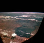 Lac Tchad vu par Apollo 7. 10/1968