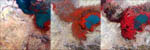 Lac Tchad vu par satellite de 1972 à  2002