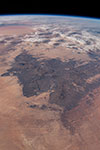 Massif du Tibesti (Tchad) vu depuis ISS