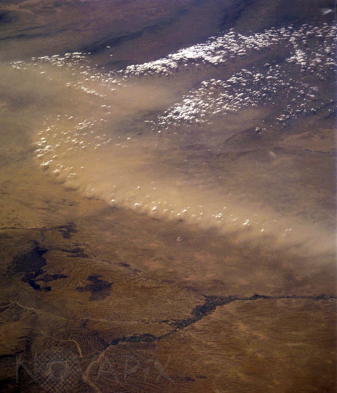 Tempête de poussière en Afghanistan