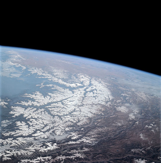 Partie de la chaîne de l'Himalaya