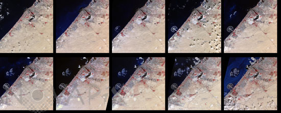 Urbanization of Dubai - 2000 to 2010