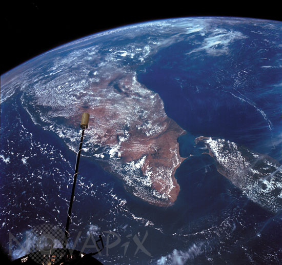 Inde et Sri Lanka vus par Gemini-11 09/1966