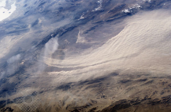 Dust storm in Iran