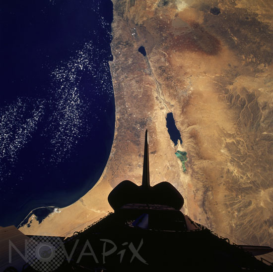 Israel and Dead sea from Atlantis 09/1996