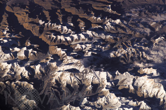 Mt Everest seen from space