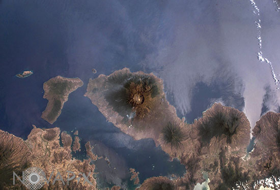 Volcan Tambora. Ile de Sumbawa, Indonésie
