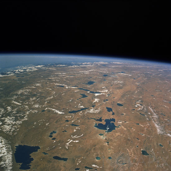 The Tibetan plateau from space
