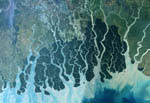 Delta du Gange vu par Landsat-7