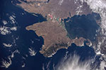 Crimée vue de l'espace