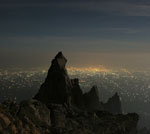Yogyakarta vue depuis le volcan Merapi