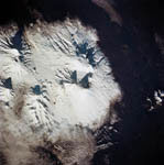 Volcan Kliuchevskoi -Russie- vu par Endeavour 10/1994