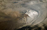 Volcan Shiveluch -Russie- vu depuis l'espace
